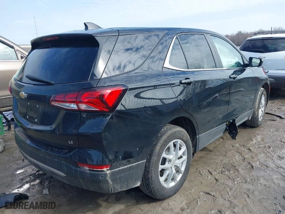 2022 Chevrolet Equinox LT with VIN 3GNAXKEV4NL280121, listed as a IAAI auction lot 41686554 with 13,666 mi miles. Bid and sale history available at carsss.com. Image 4.
