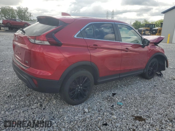 2023 Mitsubishi Eclipse Cross LE with VIN JA4ATVAA3PZ007671, listed as a Copart auction lot 58122345 with 17,834 mi miles and Salvage title. Bid and sale history available at DreamBid. Image 3.