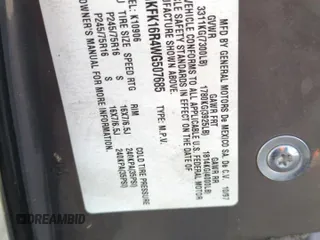 1998 GMC Suburban z VIN 3GKFK16R4WG507685, wystawiony jako Copart lot #87900735 z przebiegiem 183 033 mil mil oraz Szkoda całkowita • Salvage title. Historia ofert i sprzedaży dostępna na DreamBid. Obrazek 12.