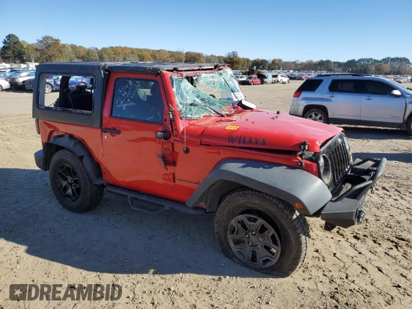 2017 Jeep Wrangler Sport with VIN 1C4AJWAGXHL515808, listed as a Copart auction lot 83845134 with Not Provided miles and Salvage Title. Bid and sale history available at DreamBid. Image 4.