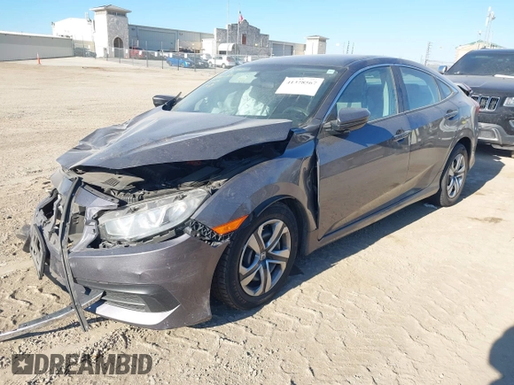 2016 Honda Civic Sedan LX with VIN 2HGFC2F55GH546980, listed as a IAAI auction lot 41378567 with 145,091 mi miles. Bid and sale history available at carsss.com. Image 18.