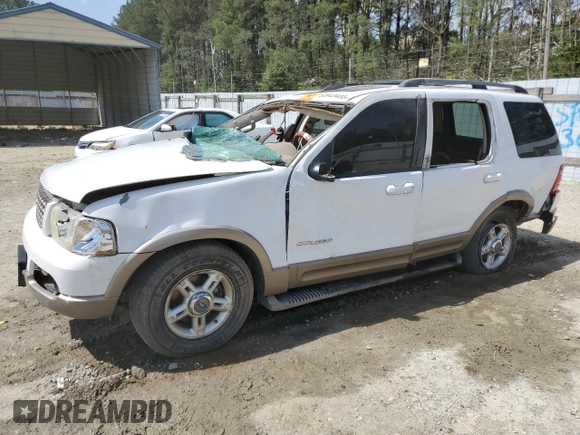 2002 Ford Explorer Eddie Bauer с VIN 1FMDU74E82UC13628, выставлен на аукционе Copart как лот 53943485 с пробегом Не указан миль и Списание • Salvage title. История ставок и продаж доступна на DreamBid. Изображение 1.