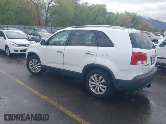 2011 Kia Sorento LX with VIN 5XYKTDA23BG060231, listed as a IAAI auction lot 42142538 with 166,884 mi miles. Bid and sale history available at carsss.com. Image 3.