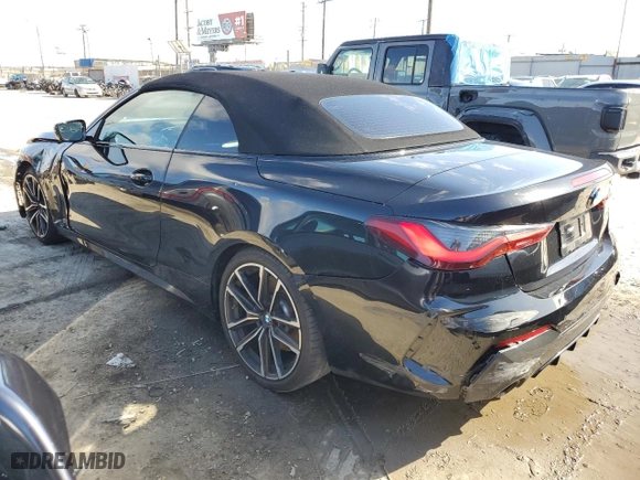 2023 BMW 4 Series 430i with VIN WBA23AT02PCL61138, listed as a Copart auction lot 45606085 with 18,698 mi miles and Salvage Title. Bid and sale history available at carsss.com. Image 2.