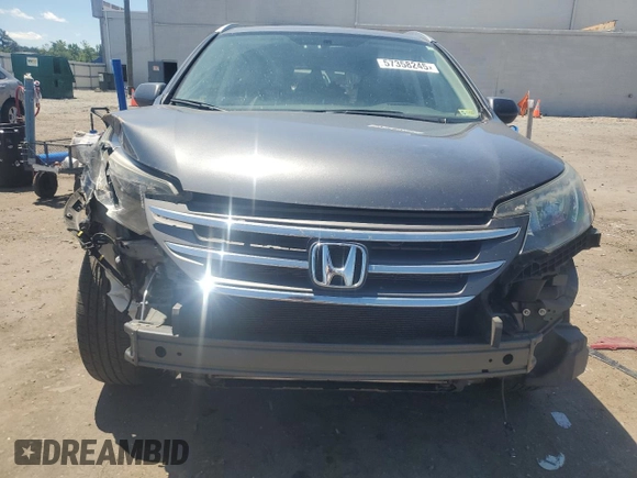 2013 Honda CR-V EX-L z VIN 2HKRM4H7XDH628094, wystawiony jako Copart lot #57358245 z przebiegiem 123 505 mil mil oraz Szkody całkowita. Historia ofert i sprzedaży dostępna na DreamBid. Obrazek 5.