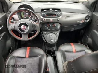 2015 FIAT 500e with VIN 3C3CFFGE1FT522913, listed as a Copart auction lot 54573405 with 37,964 mi miles and Salvage Title. Bid and sale history available at carsss.com. Image 8.