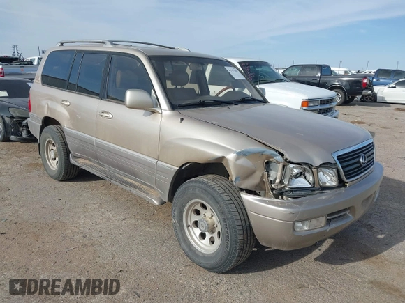 2000 Lexus LX 470 with VIN JT6HT00W0Y0098917, listed as a IAAI auction lot 41937661 with 180,980 mi miles and . Bid and sale history available at DreamBid. Image 1.
