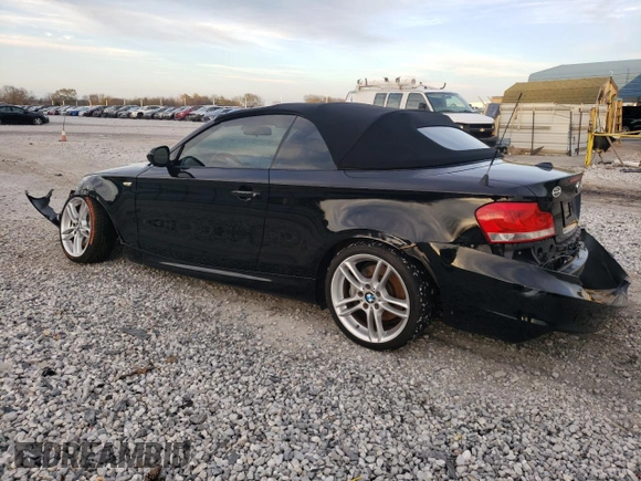 2013 BMW 1 Series 135i with VIN WBAUN7C53DVM27505, listed as a Copart auction lot 80057664 with 120,653 mi miles and Clean Title. Bid and sale history available at carsss.com. Image 2.