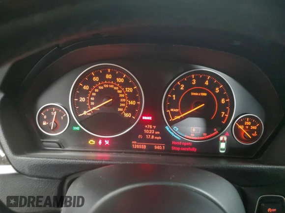 2013 BMW 3 Series 335i xDrive with VIN WBA3B9G5XDNR79027, listed as a Copart auction lot 59622525 with 126,559 mi miles and Clean title. Bid and sale history available at DreamBid. Image 9.