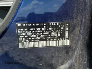 2012 Volkswagen Jetta SE with VIN 3VWDP7AJ7CM062149, listed as a Copart auction lot 62779485 with 154,771 mi miles and Salvage title. Bid and sale history available at DreamBid. Image 12.