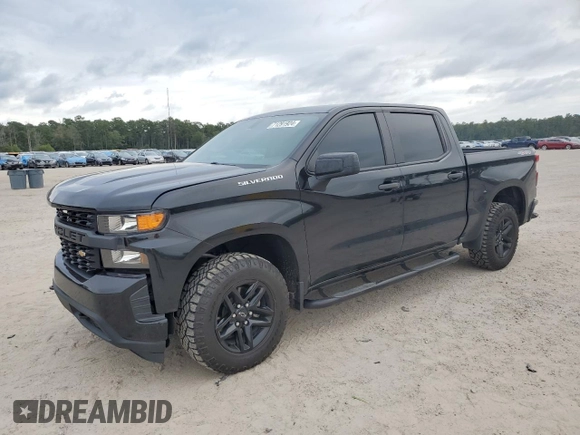 2020 Chevrolet Silverado 1500 Work Truck with VIN 3GCPYAEH0LG271443, listed as a Copart auction lot 71291924 with 89,963 mi miles and Salvage Title. Bid and sale history available at DreamBid. Image 1.