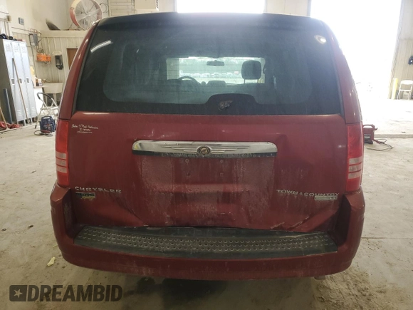 2010 Chrysler Town & Country LX with VIN 2A4RR4DE6AR198174, listed as a Copart auction lot 50757005 with 211,130 mi miles and Salvage Title. Bid and sale history available at DreamBid. Image 6.