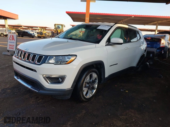 2021 Jeep Compass Limited with VIN 3C4NJCCBXMT559453, listed as a IAAI auction lot 41468643 with 92,963 mi miles. Bid and sale history available at carsss.com. Image 17.