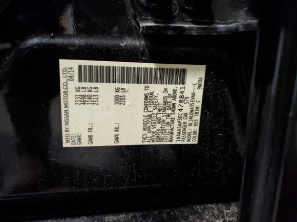 2014 Nissan Maxima SV с VIN 1N4AA5AP3EC478841, выставлен на аукционе Copart как лот 58378375 с пробегом 134 683 миль миль и Списание • Salvage title. История ставок и продаж доступна на DreamBid. Изображение 13.
