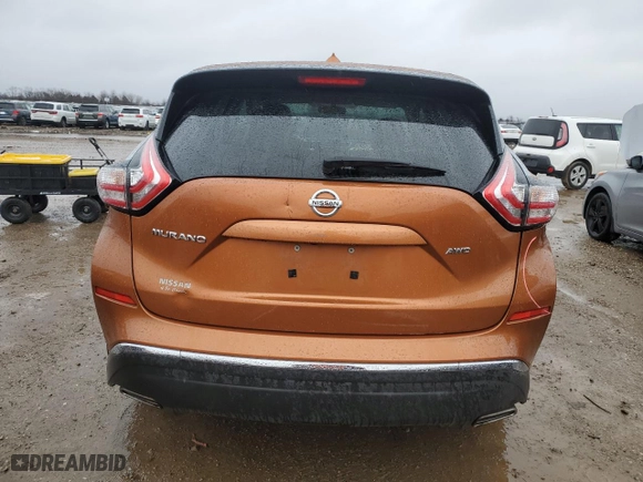 2016 Nissan Murano SL with VIN 5N1AZ2MH7GN107531, listed as a Copart auction lot 86925434 with 80,966 mi miles and Salvage Title. Bid and sale history available at carsss.com. Image 6.