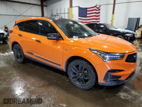 2021 Acura RDX w/Advance Package with VIN 5J8TC2H75MY000277, listed as a Copart auction lot 38392764 with 35,925 mi miles. Bid and sale history available at carsss.com. Image 4.