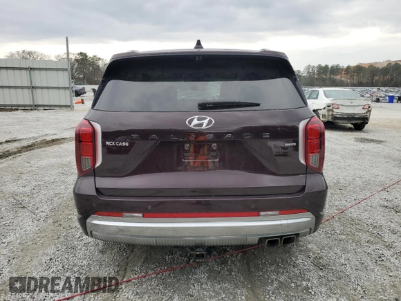 2024 Hyundai Palisade Calligraphy z VIN KM8R7DGE7RU654586, wystawiony jako Copart lot #43860665 z przebiegiem 12 812 mil mil oraz Szkoda całkowita • Salvage title. Historia ofert i sprzedaży dostępna na DreamBid. Obrazek 6.