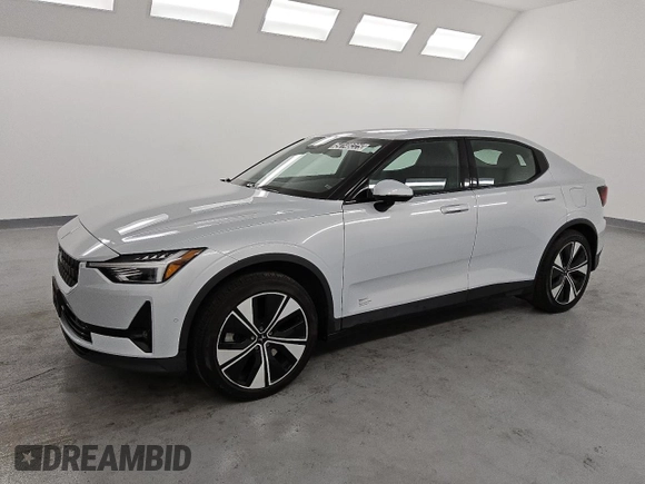 2023 Polestar 2 with VIN YSMED3KA7PL136589, listed as a Copart auction lot 54148225 with 96,851 mi miles and Clean Title. Bid and sale history available at DreamBid. Image 1.