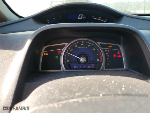 2010 Honda Civic Sdn EX with VIN 19XFA1F81AE009177, listed as a Copart auction lot 46409245 with 186,234 mi miles and Salvage Title. Bid and sale history available at carsss.com. Image 9.