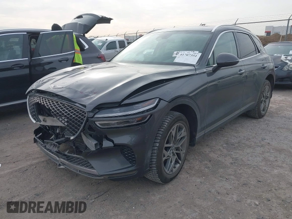 2022 Genesis GV70 2.5T with VIN KMUMADTB2NU065058, listed as a IAAI auction lot 41707351 with 77,831 mi miles and . Bid and sale history available at DreamBid. Image 17.