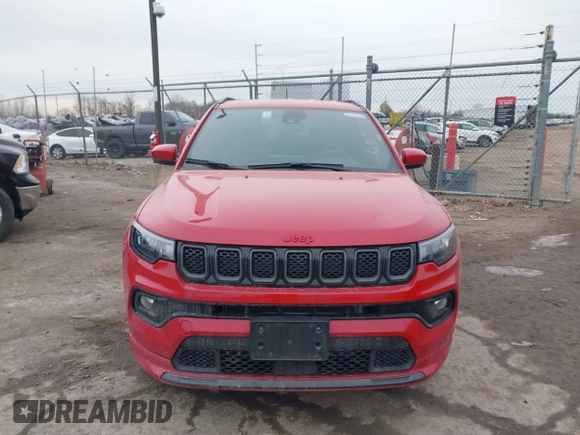 2023 Jeep Compass Limited with VIN 3C4NJDCN3PT543972, listed as a IAAI auction lot 41512777 with 45,464 mi miles and . Bid and sale history available at carsss.com. Image 12.