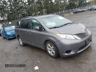 2015 Toyota Sienna LE AAS with VIN 5TDKK3DC3FS635681, listed as a IAAI auction lot 41988400 with 122,669 mi miles and . Bid and sale history available at DreamBid. Image 1.