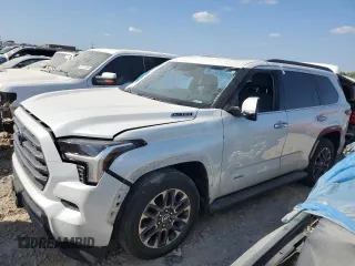 2023 Toyota Sequoia SR5 with VIN 7SVAAAAA9PX001329, listed as a Copart auction lot 75925634 with 0 mi miles and Salvage Title. Bid and sale history available at carsss.com. Image 1.