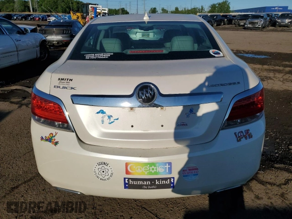 2012 Buick LaCrosse Leather with VIN 1G4GC5E32CF375651, listed as a Copart auction lot 58357205 with 102,214 mi miles and Clean title. Bid and sale history available at DreamBid. Image 6.