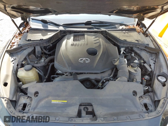 2018 Infiniti Q50 2.0t LUXE with VIN JN1CV7AR1JM280514, listed as a IAAI auction lot 41795656 with 82,496 mi miles. Bid and sale history available at carsss.com. Image 10.