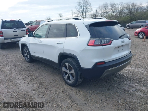 2019 Jeep Cherokee Limited with VIN 1C4PJLDB9KD469835, listed as a IAAI auction lot 41950965 with 80,576 mi miles. Bid and sale history available at carsss.com. Image 3.