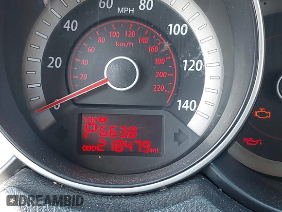 2012 Kia Forte EX with VIN KNAFU4A22C5493299, listed as a IAAI auction lot 41784831 with 218,479 mi miles. Bid and sale history available at carsss.com. Image 15.