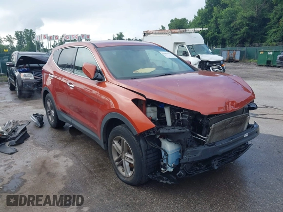 2017 Hyundai Santa Fe 2.4L z VIN 5XYZTDLB6HG451345, wystawiony jako IAAI lot #42665264 z przebiegiem 129 855 mil mil oraz . Historia ofert i sprzedaży dostępna na DreamBid. Obrazek 1.
