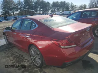 2021 Genesis G70 2.0T with VIN KMTG64LA9MU077040, listed as a Copart auction lot 88766635 with 31,718 mi miles and Salvage title. Bid and sale history available at DreamBid. Image 2.