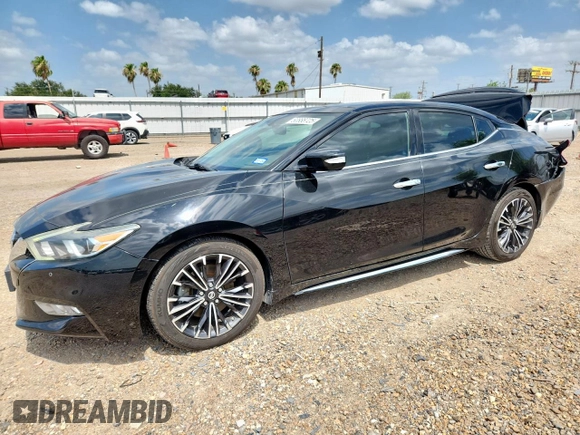 2016 Nissan Maxima SL with VIN 1N4AA6AP1GC409820, listed as a Copart auction lot 60888725 with 124,998 mi miles and Salvage title. Bid and sale history available at DreamBid. Image 1.