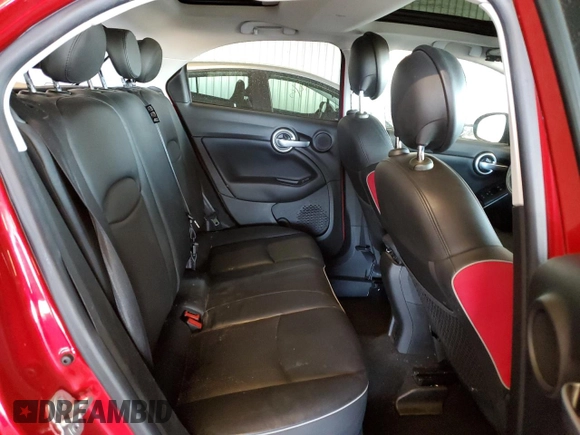 2016 FIAT 500X Lounge with VIN ZFBCFXDTXGP388321, listed as a Copart auction lot 82847124 with 57,545 mi miles and Salvage Title. Bid and sale history available at carsss.com. Image 10.