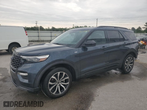 2022 Ford Explorer ST-Line с VIN 1FMSK7KH9NGA09529, выставлен на аукционе Copart как лот 56490645 с пробегом 34 554 миль миль и Списание • Salvage title. История ставок и продаж доступна на DreamBid. Изображение 1.