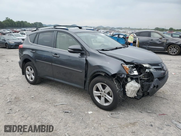 2013 Toyota RAV4 XLE with VIN JTMRFREV4DD044404, listed as a Copart auction lot 57251405 with 240,963 mi miles and Salvage title. Bid and sale history available at DreamBid. Image 4.