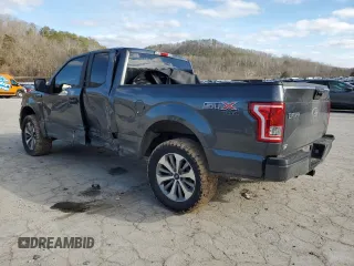 2017 Ford F-150 XL with VIN 1FTEX1EP4HFA17888, listed as a Copart auction lot 44005895 with 146,559 mi miles and Salvage Title. Bid and sale history available at carsss.com. Image 2.