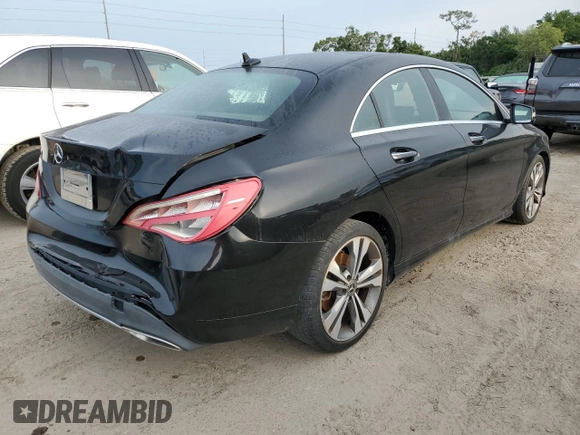 2018 Mercedes-Benz CLA with VIN WDDSJ4EB3JN613702, listed as a Copart auction lot 50105423 with 38,312 mi miles. Bid and sale history available at carsss.com. Image 3.