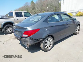 2012 Hyundai Accent GLS with VIN KMHCU4AE9CU167338, listed as a IAAI auction lot 42079550 with 121,889 mi miles. Bid and sale history available at carsss.com. Image 4.