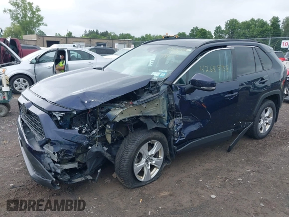 2019 Toyota RAV4 XLE with VIN 2T3P1RFVXKC057616, listed as a IAAI auction lot 42685158 with 148,661 mi miles and . Bid and sale history available at DreamBid. Image 2.