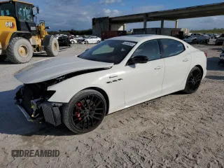 2023 Maserati Ghibli Modena with VIN ZAM57YSM3PX418887, listed as a Copart auction lot 41567624 with 11,465 mi miles. Bid and sale history available at carsss.com. Image 1.