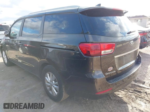 2016 Kia Sedona LX with VIN KNDMB5C13G6178666, listed as a IAAI auction lot 41988481 with 96,626 mi miles. Bid and sale history available at carsss.com. Image 3.