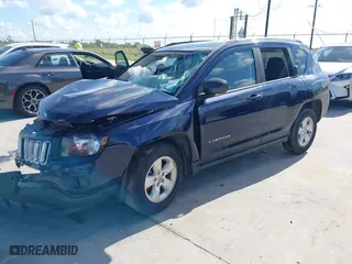 2014 Jeep Compass Sport with VIN 1C4NJCBA8ED594055, listed as a IAAI auction lot 40124452 with 106,067 mi miles. Bid and sale history available at carsss.com. Image 16.