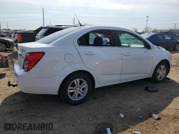 2013 Chevrolet Sonic LT with VIN 1G1JC5SB5D4100903, listed as a Copart auction lot 48154575 with 109,746 mi miles and Salvage Title. Bid and sale history available at DreamBid. Image 3.