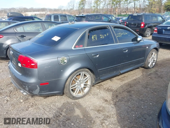 2006 Audi S4 z VIN WAUGL78EX6A129507, wystawiony jako IAAI lot #41906976 z przebiegiem Nie podano mil oraz . Historia ofert i sprzedaży dostępna na DreamBid. Obrazek 4.