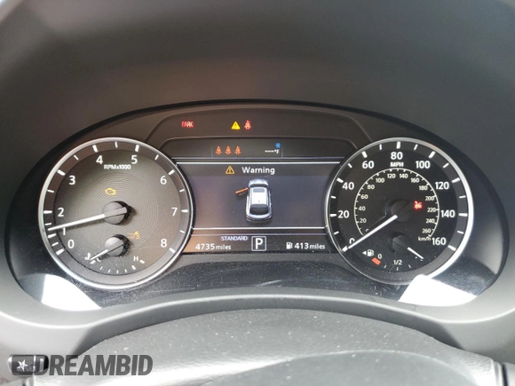2024 Infiniti QX55 Luxe with VIN 3PCAJ5JRXRF104229, listed as a Copart auction lot 58097004 with 4,735 mi miles and Salvage title. Bid and sale history available at DreamBid. Image 9.