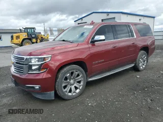 2017 Chevrolet Suburban Premier with VIN 1GNSKJKCXHR210202, listed as a Copart auction lot 51320895 with 146,273 mi miles and Salvage Title. Bid and sale history available at carsss.com. Image 1.