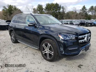 2021 Mercedes-Benz GLS 450 with VIN 4JGFF5KE3MA424413, listed as a Copart auction lot 45799114 with 31,631 mi miles and . Bid and sale history available at DreamBid. Image 4.