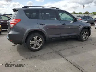 2011 Toyota RAV4 Sport with VIN JTMRK4DV2B5105756, listed as a Copart auction lot 61230365 with 145,626 mi miles and Salvage title. Bid and sale history available at DreamBid. Image 3.